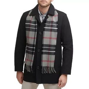 Brand new never worn!! Dockers peacoat - Black XL (scarf included)